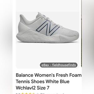 New Balance Women's Fresh Foam Sneakers - White and Blue